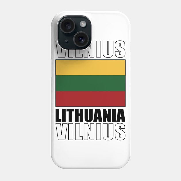 Flag of Lithuania Phone Case by KewaleeTee