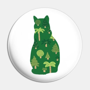 Forest cat Pin