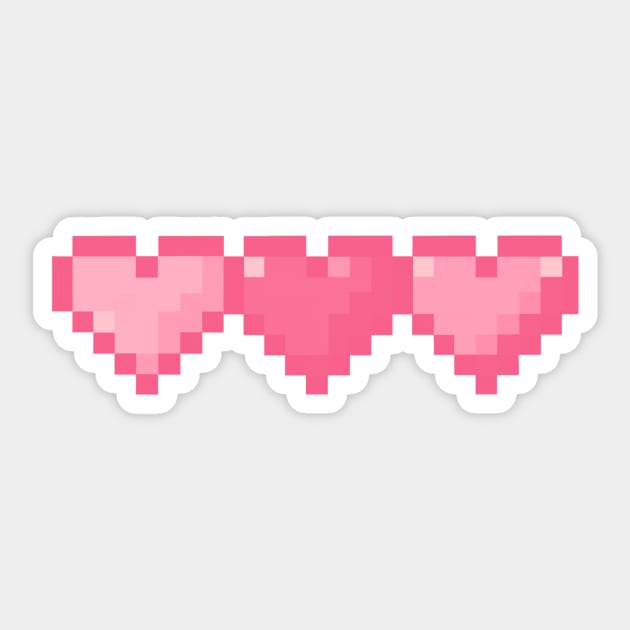 Pop Heart, Pink Heart' Sticker