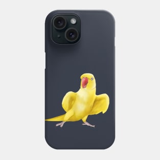 Yellow Indian Ringneck Parrot Phone Case