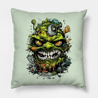 Abstract Goblin Artistry - Modern Design Pillow