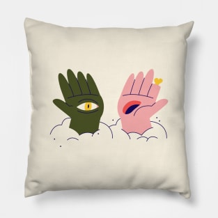 Graveyard high five Pillow