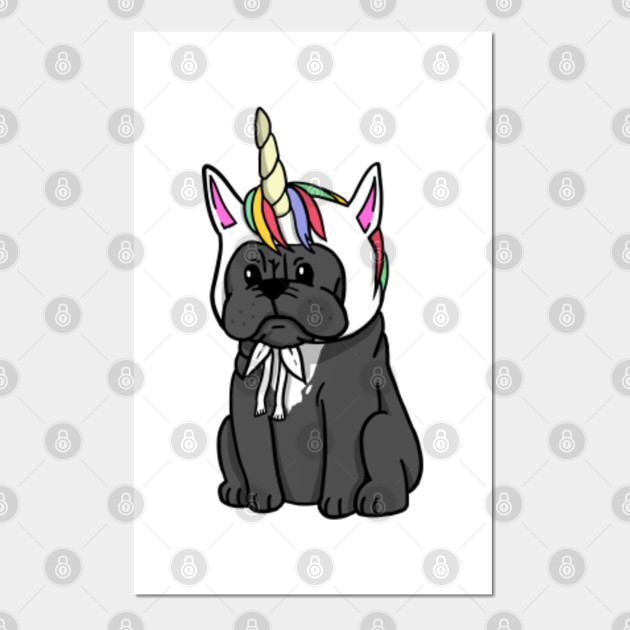 Funny Unicorn French Bulldog French Bulldog Poster E Stampa