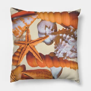 Seashells Sand Beach Summer Holidays Pillow