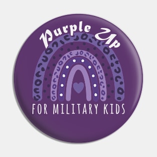 Purple Up For Military Kids Pin