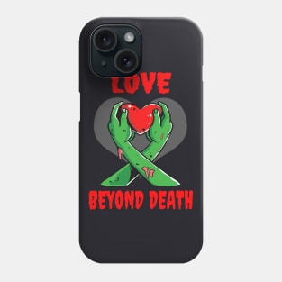 Zombies Love Beyond Death Horror Gifts for Couples Phone Case