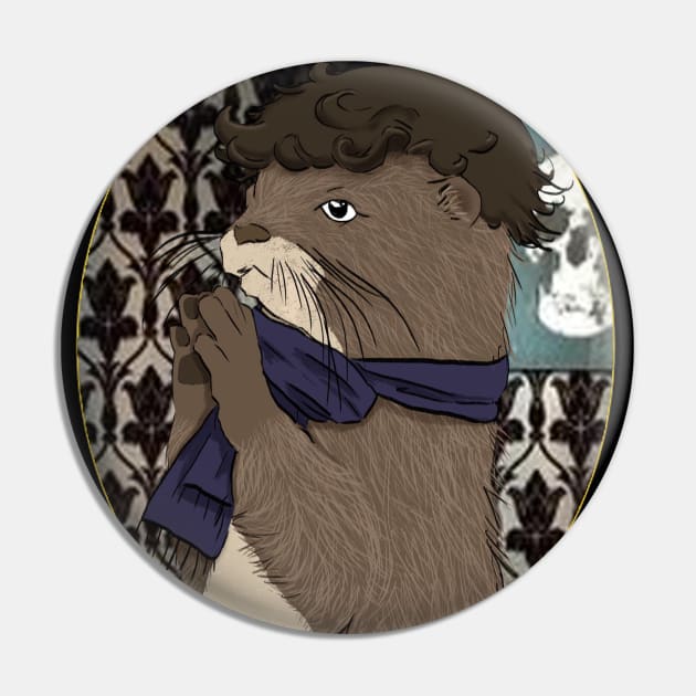 Sherlock Otter Pin by Zefkiel