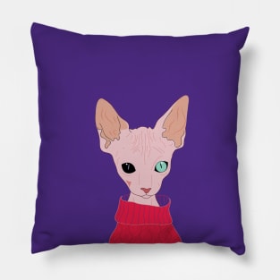 sphynx cat artworkk Pillow