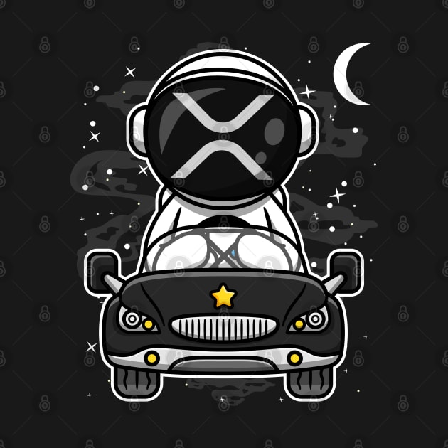 Astronaut Car Ripple XRP Coin To The Moon Crypto Token Cryptocurrency Wallet HODL Birthday Gift For Men Women by Thingking About