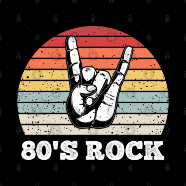 80's Rock 80s Rock Vintage Retro by CoolDesignsDz