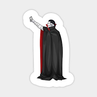 Vampire Halloween Selfie Magnet