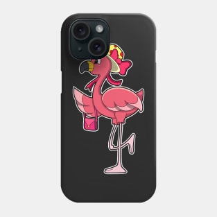 Flamingo with Handbag & Hat Phone Case