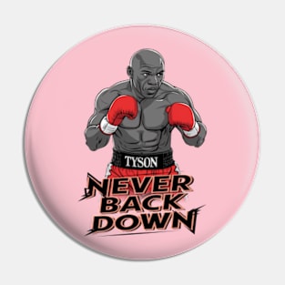 MIKE TYSON BOXING Design T-Shirt Pin