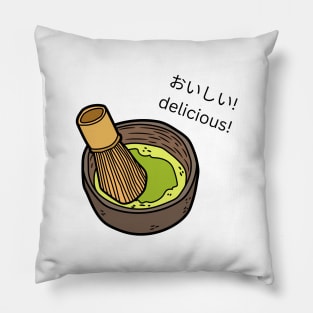 Matcha Kawaii Japan Yummy Vintage Foodie Loving Pillow