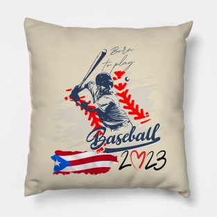 Born to play baseball Pillow