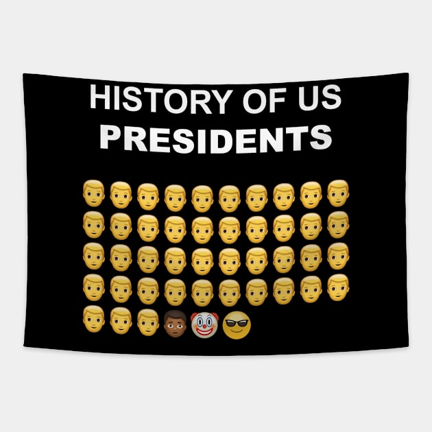 History Of Us Presidents Tapestry by MaydenArt