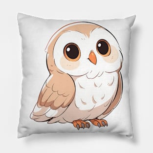 Brown Barn Owl Pillow