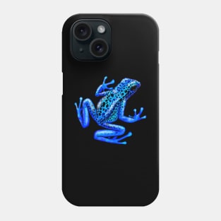 Blue Poison Dart Frog, Okopipi, Dendrobates Tinctorius Azureus Phone Case