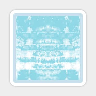 Light Blue Tie-Dye Symmetry Magnet