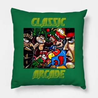 classic arcade t-shirt Pillow