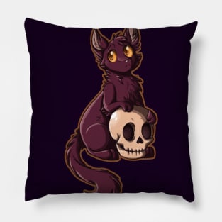 Skull Cat Pillow