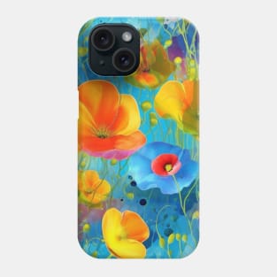 Rainbow flowers Phone Case