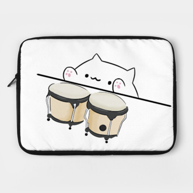 Bongo Cat Meme Bongo Cat Laptop Case Teepublic