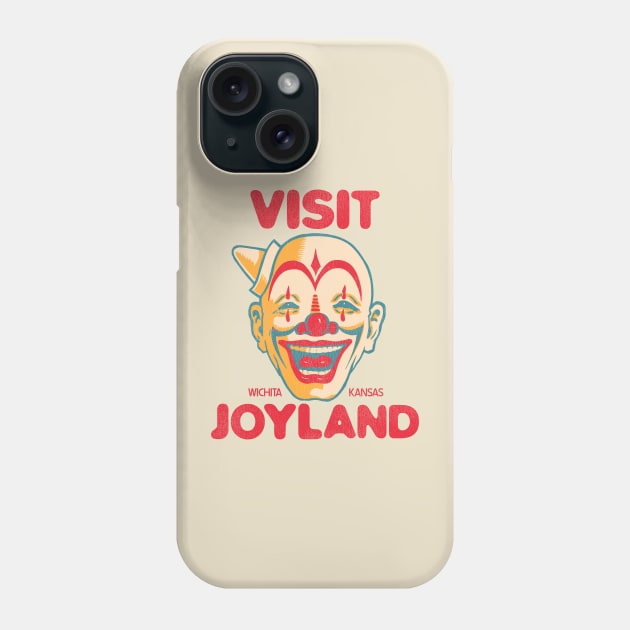 Visit Joyland Retro Defunct Amusement Park Wichita Kansas Phone Case by darklordpug
