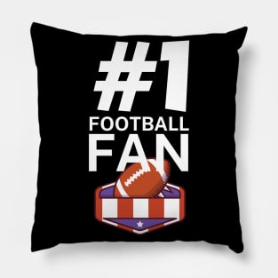 #1 Football fan Pillow