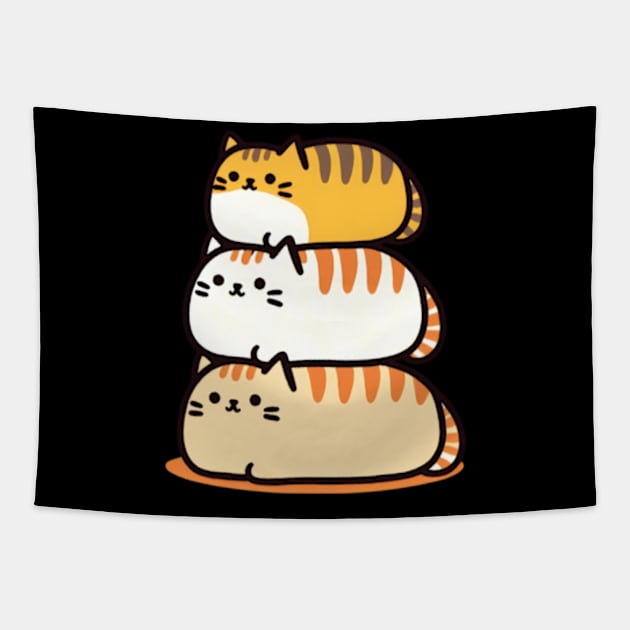 Cat Loaf Tapestry by Good Stafe