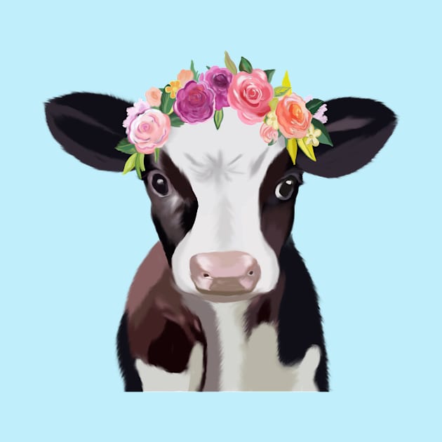 Baby Cow by Curtin Creative Art