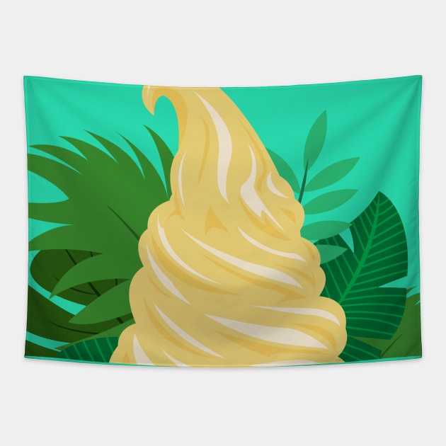 Dole Whip Delight Tapestry by Merlino Creative