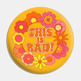 Summer of Rad 2022 Flower Power Logo Pin