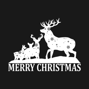 Cute Deer Winter Snow - Cool Reindeers Christmas Gift For Men, Women & Kids T-Shirt