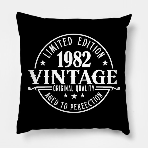 Vintage 1982 Pillow by kangaroo Studio