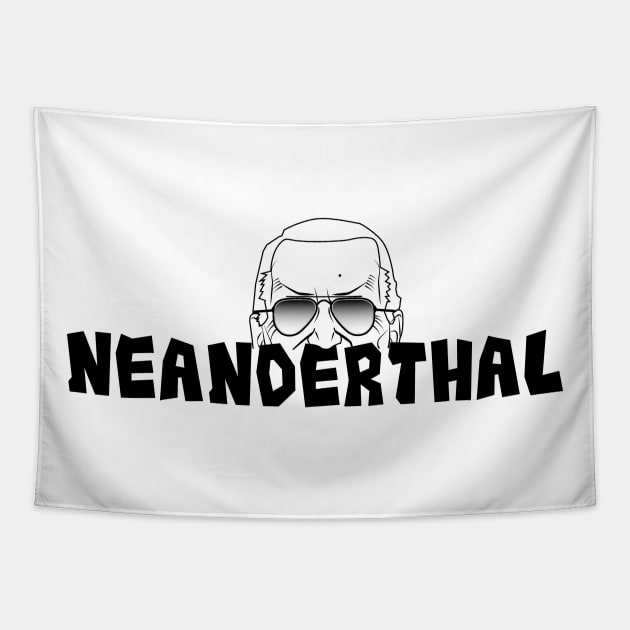 Neanderthal - Funny Biden Quote Tapestry by PEHardy Design