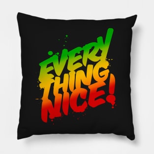 Everything Nice Rasta Colors Reggae Pillow