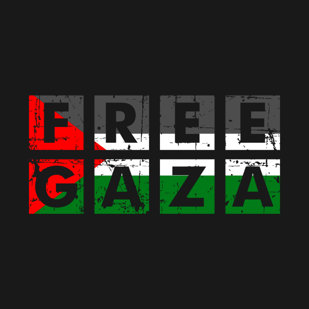 Free Gaza Free Palestine - Take Out Palestinian Flag by mangobanana