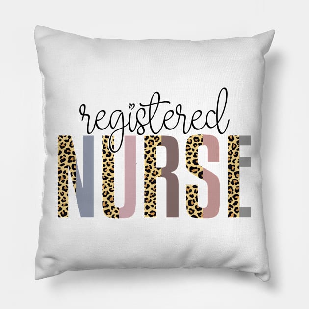 RN registered nurse Pillow by  WebWearables