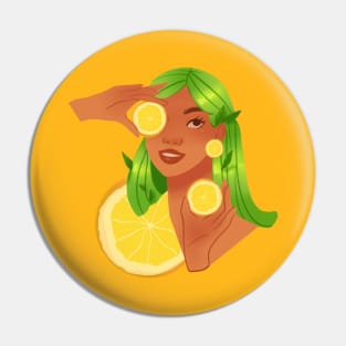 Lemon Girl Pin