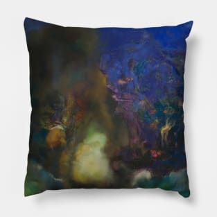 Roger and Angelica by Odilon Redon Pillow