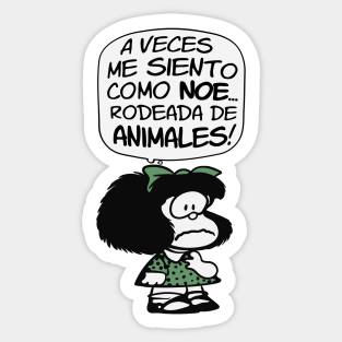 Mafalda Feminista Frases Humor Stickers Teepublic