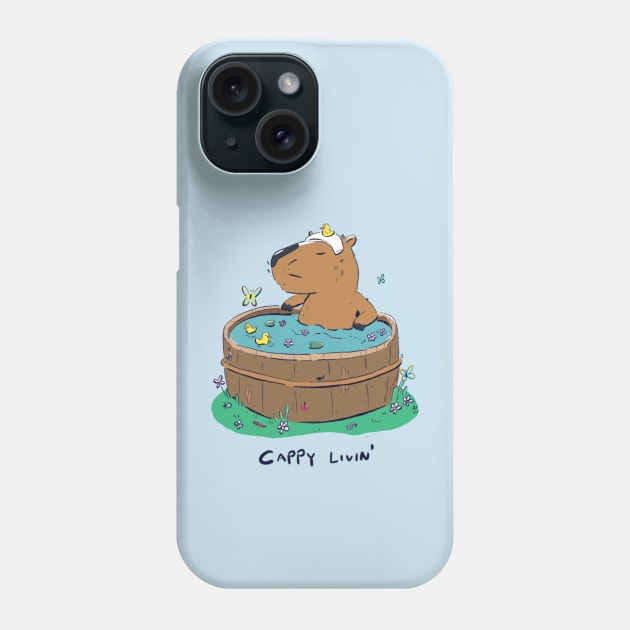 Cute Capybara Phone Case by YipeeKaiYay