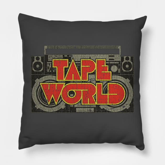 Tape World Boombox 1978 Pillow by JCD666