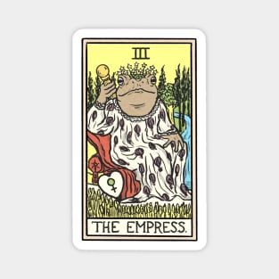 The Empress Toad Tarot Magnet