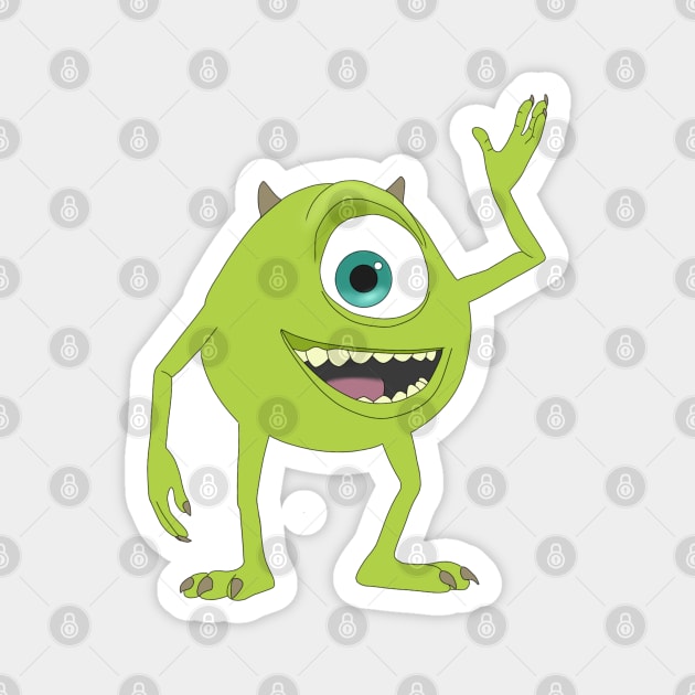 Mike Wazowski Magnet by Megan Olivia