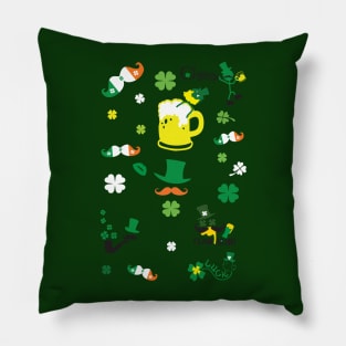 St.Patty's day icons set Pillow
