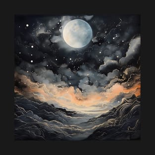 Cosmic Canvas: Whimsical Art Prints Featuring Abstract Landscapes, Galactic Wonders, and Nature-Inspired Delights for a Modern Space Adventure! T-Shirt