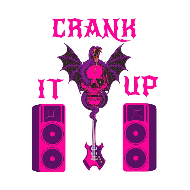 Loud Music - Rock Music - Crank It Up by JJ Art Space