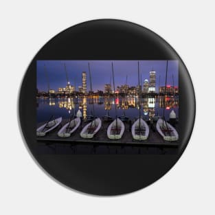 Charles River Boats Clear Water Reflection Pin